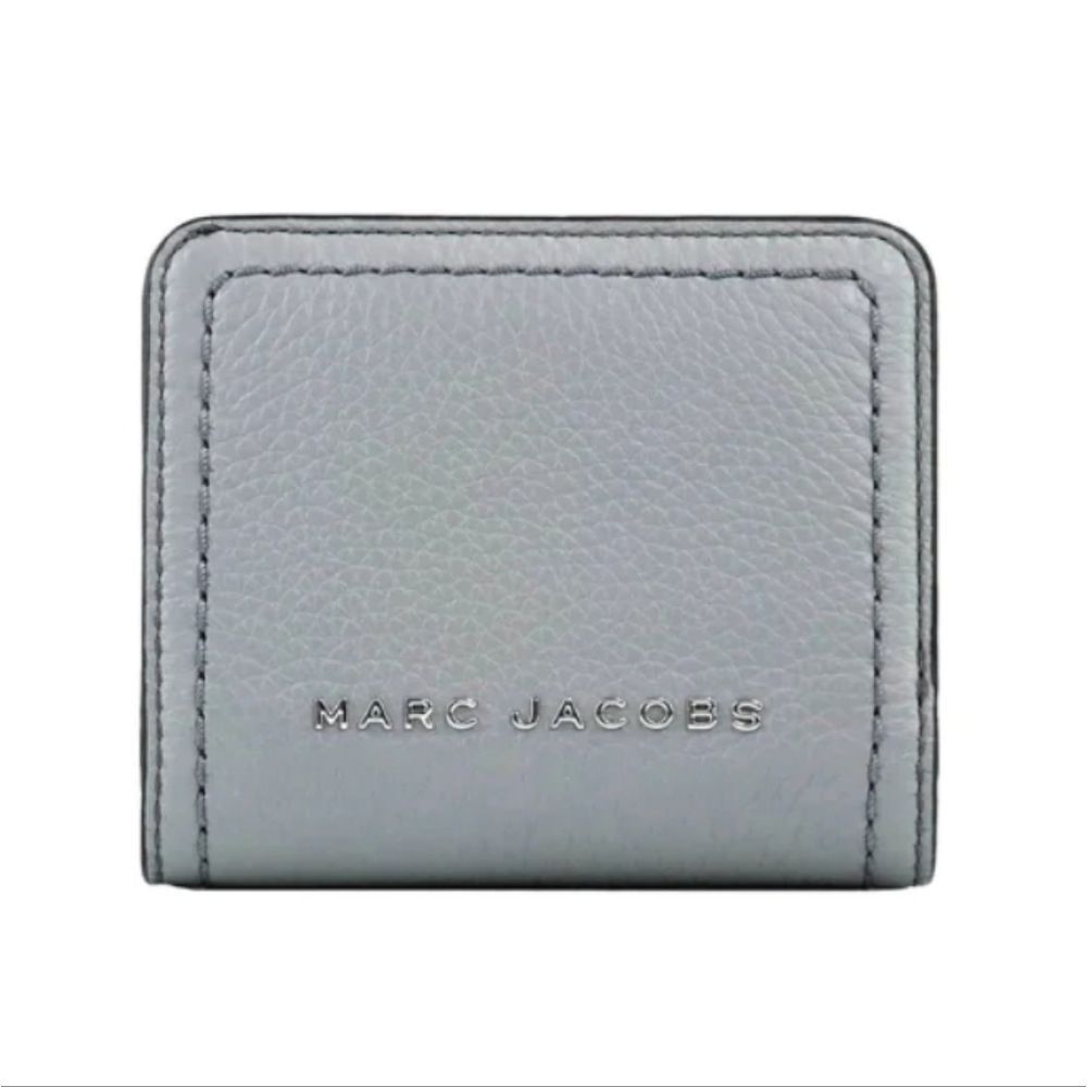Marc Jacobs The Groove Mini Compact Wallet- Rock Grey